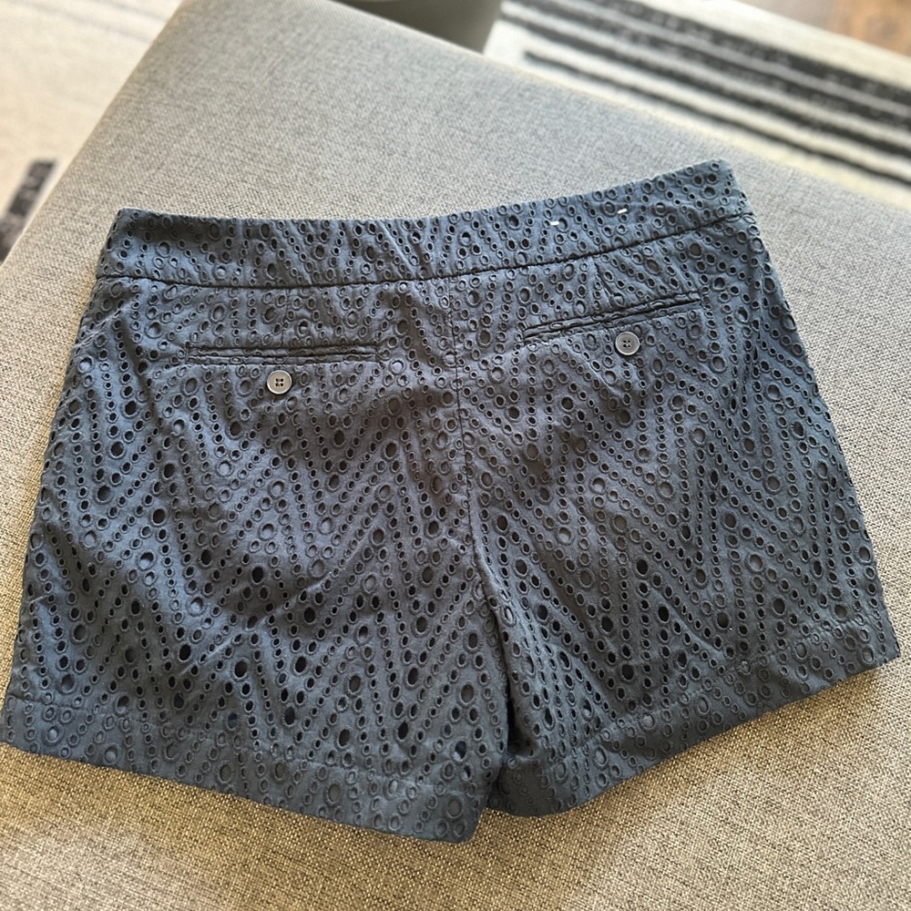 Dalia Collection Black Eyelet Shorts - Picture 5 of 5